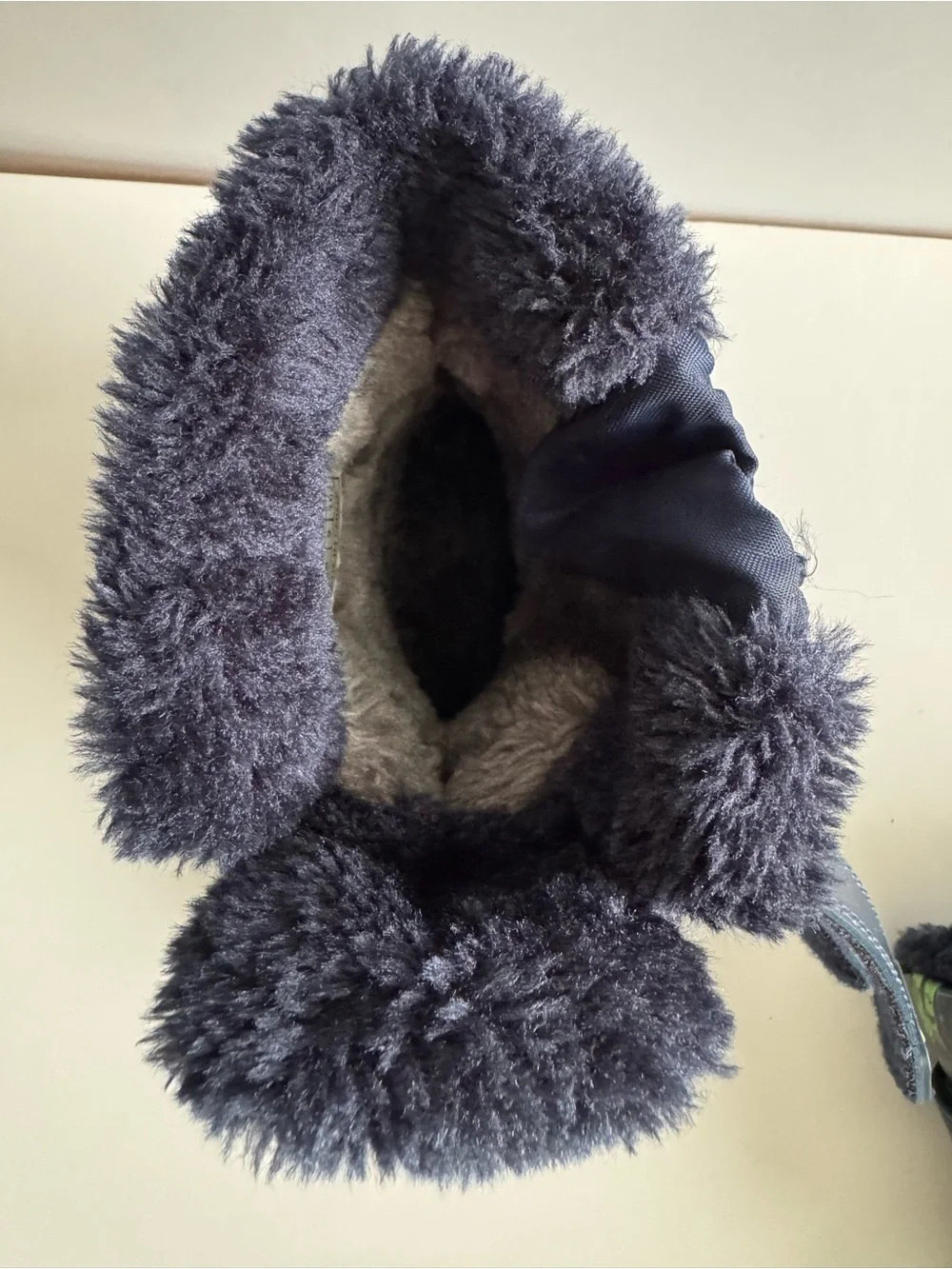 Kids Navy Blue Astronaut Winter Boots